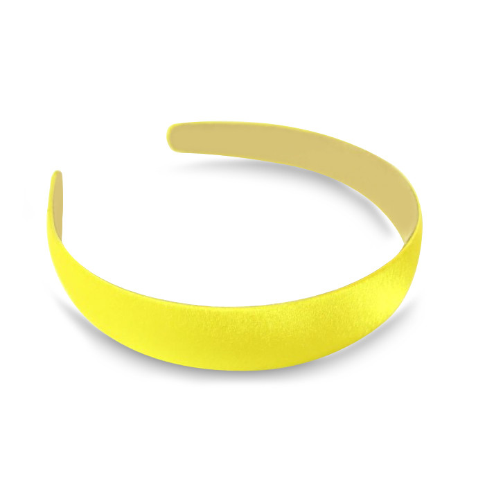 School Colours Hair Accessories Satin Hair Band Yellow Yellow Hair