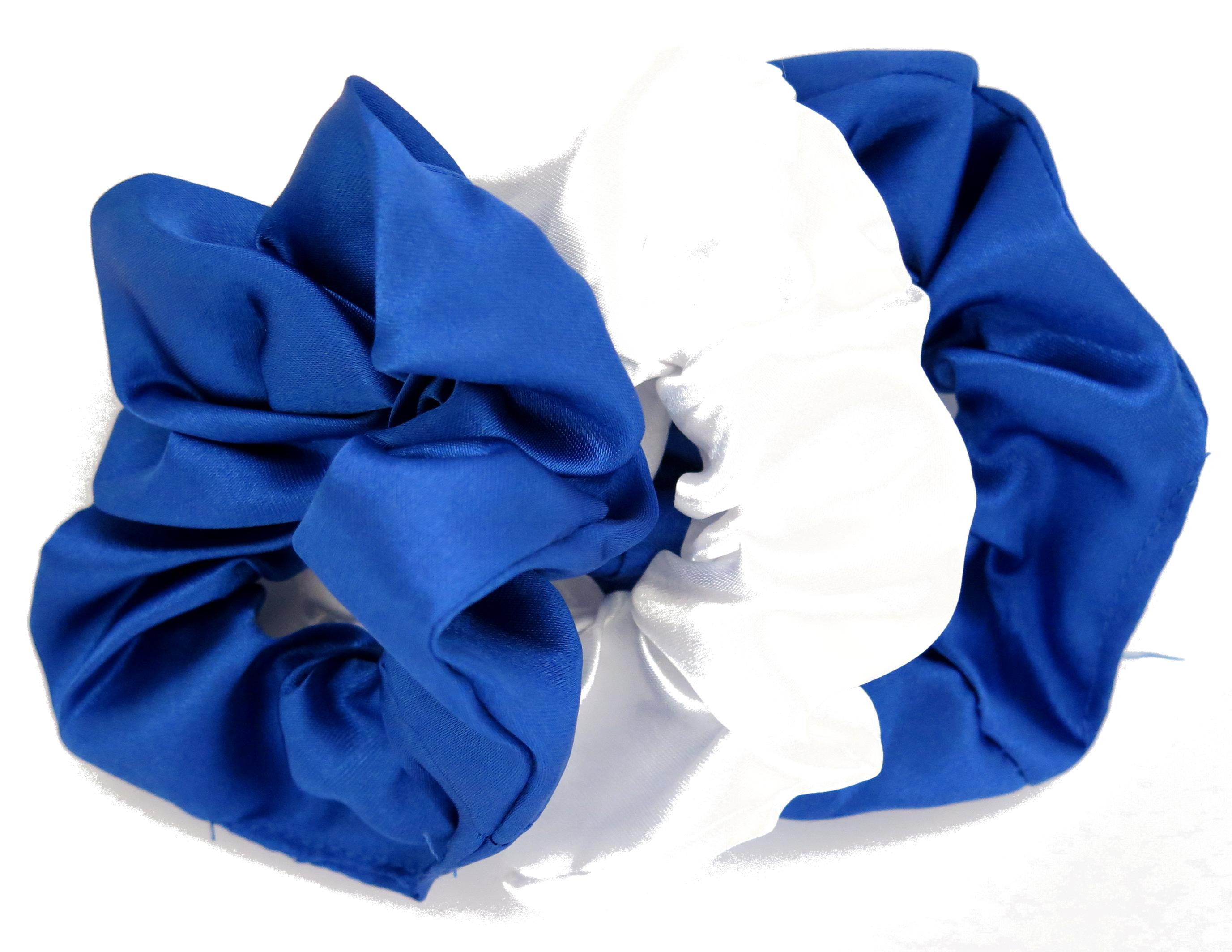 6. Royal Blue Glitter Hair Scrunchie - wide 8