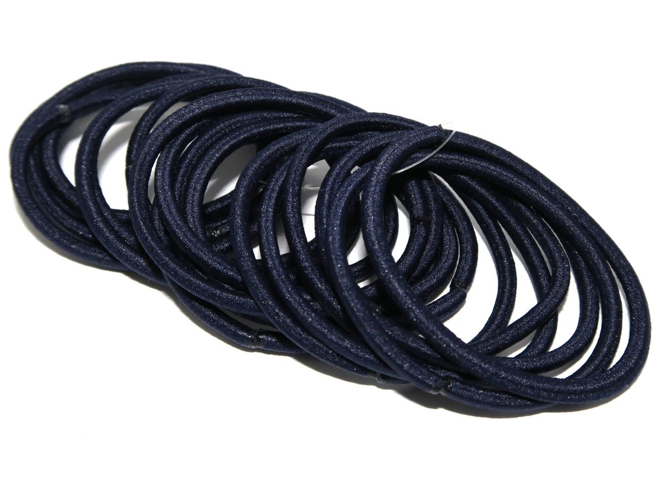 1. Navy Blue Hair Ties for School - wide 7