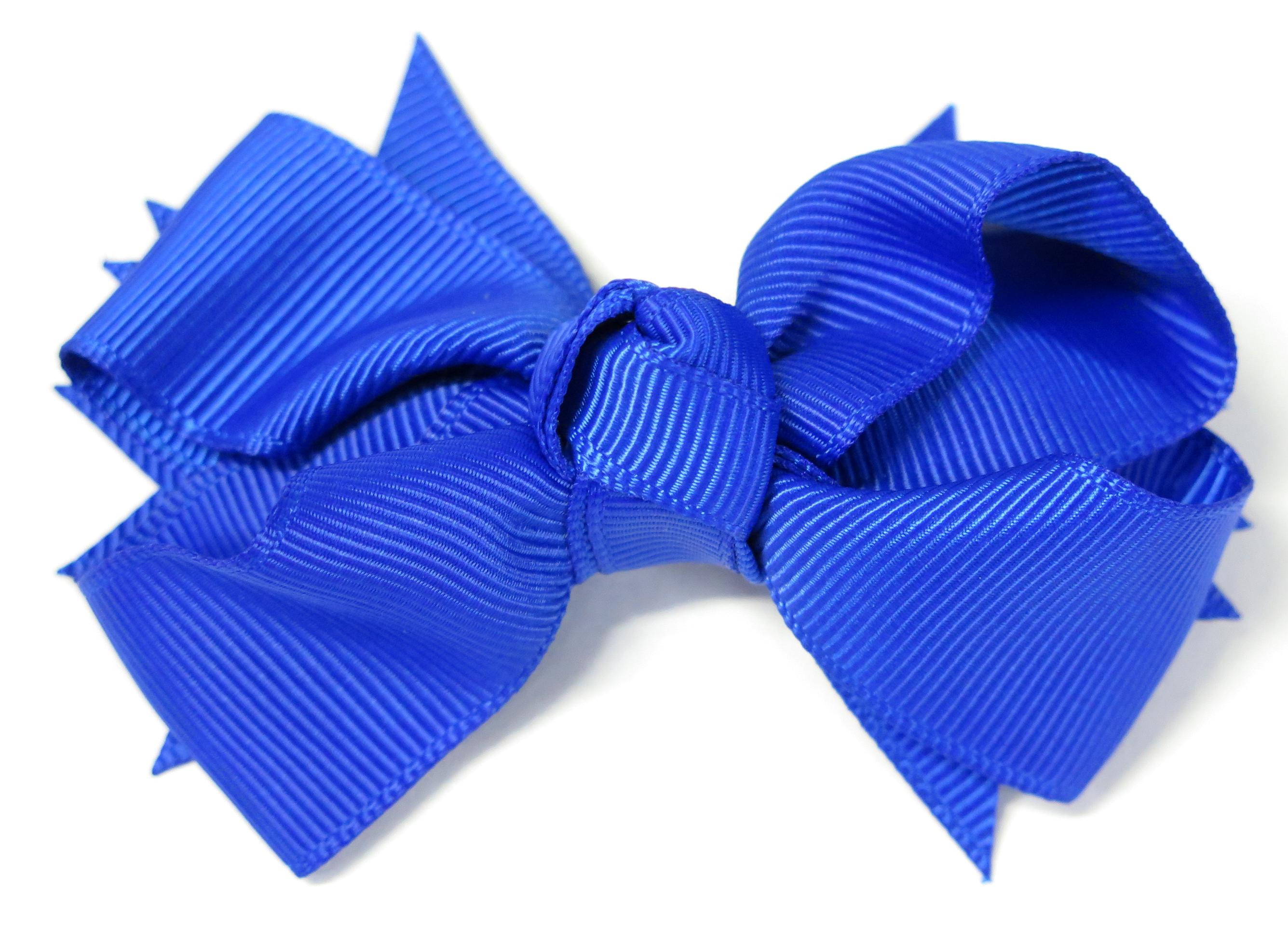 Blue Hair Clip In Bow - wide 1