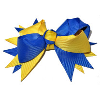 Spiky Clip Royal Blue Yellow