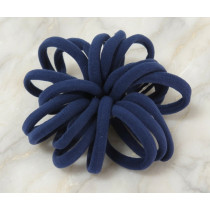 Navy Blue Soft Hair Tie - 20 Pack