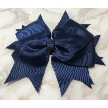 Navy Blue Bow Clip - XL