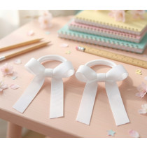 Pony Bows White