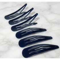 Navy Blue Snap Clip - Pack of 6 