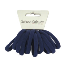 Navy Blue Soft Hair Tie - Pack of 12