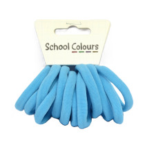 Sky Blue Soft Hair Tie - Pack of 12