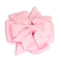 Pink Pin Wheel Bow Clip
