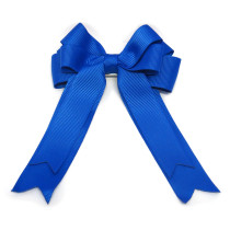 Royal Blue Double Tail Bow Clip