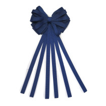 Navy Blue Swifty Streamer Bow Clip
