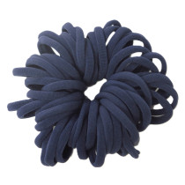 Navy Blue Soft Hair Tie - Pack of 50