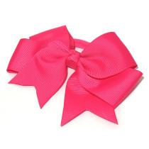 Large Grosgrain Bow Hot Pink