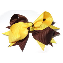 Spiky Clip Brown Yellow