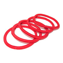Thin Hair Tie Pack Red