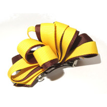 Korker Loopy Clip Brown Yellow 