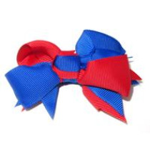 Spiky Bow Royal Red