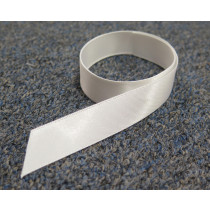 School Ribbon White 1.5 cm