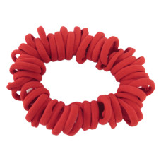 Small Soft Hair Ties 50 Bundle Red