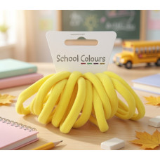 Yellow Soft Hair Tie - Pack of 12