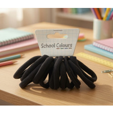Brown Soft Hair Tie - Pack of 12