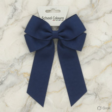 Navy Blue Cheer Bow