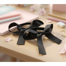 Black Pony Bows - Pack of 2 