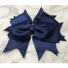 Navy Blue Bow Clip - XL