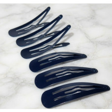 Navy Blue Snap Clip - Pack of 6 