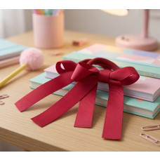 Maroon Pony Bows - Pack of 2 