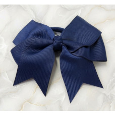 Navy Blue Large Grosgrain Bow 
