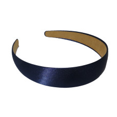 Satin Hair Band Navy Blue