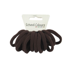 Brown Soft Hair Tie - Pack of 12