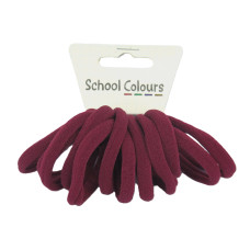 Maroon Soft Hair Tie - Pack of 12