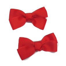 Red Prep School Bows - Pack of 2