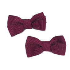 Maroon Prep School Bows - Pack of 2
