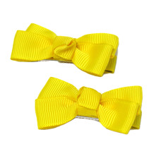 Yellow Prep School Bows - Pack of 2