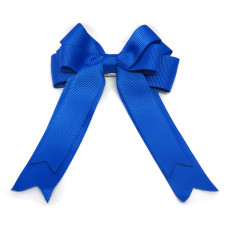 Royal Blue Double Tail Bow Clip