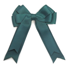 Green Double Tail Bow Clip