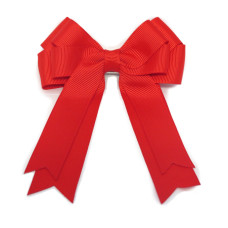 Red Double Tail Bow Clip
