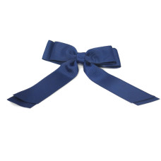 Navy Blue Double Layer Cheer Bow