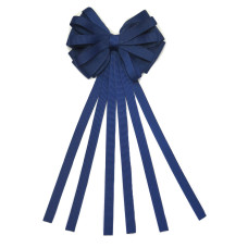 Navy Blue Swifty Streamer Bow Clip