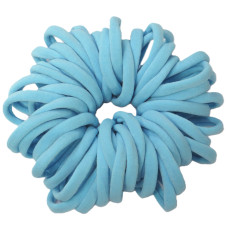 Sky Blue Soft Hair Ties - Pack of 50