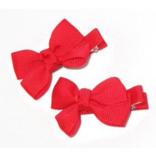 Red Prep School Bows - Pack of 2