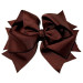 XL Grosgrain Bow Clip Brown